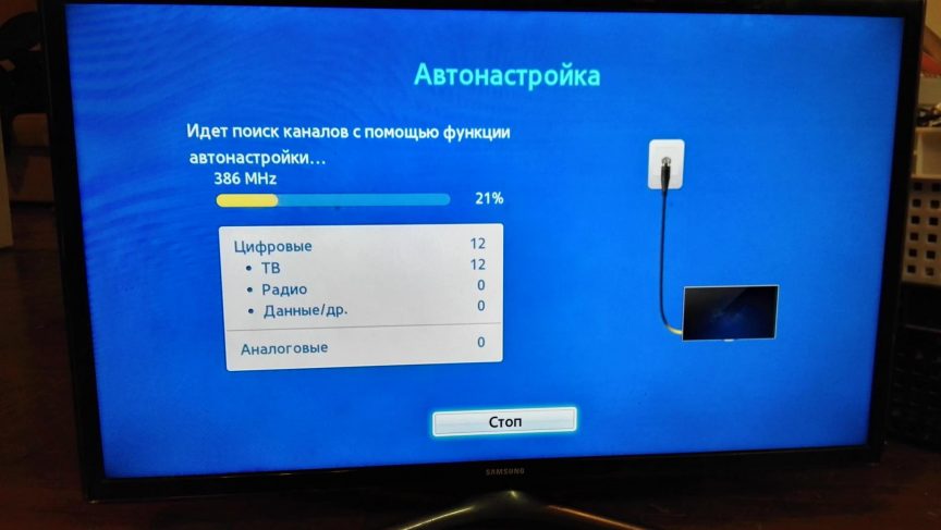 Как настроить каналы на телевизоре Samsung cерии F (модельный ряд 2013 года).